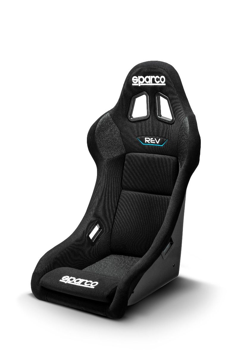 Image of Sparco Kuipstoel REV QRT Zwart Fiberglass