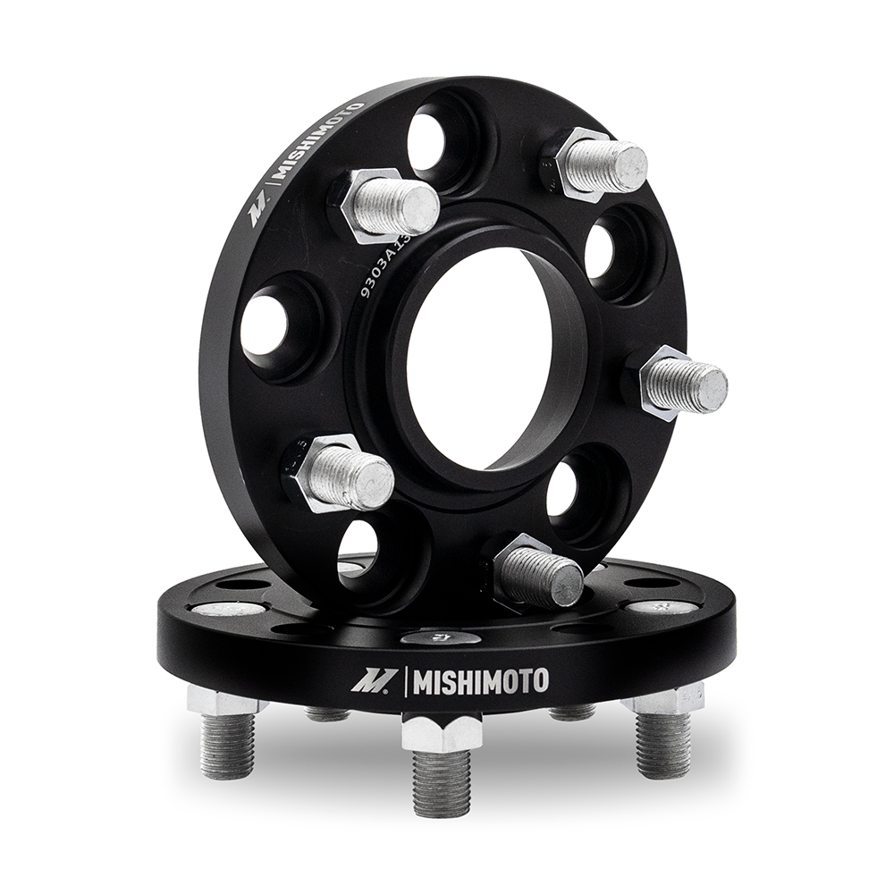 Image of Mishimoto Spoorverbreders Zwart Aluminium
