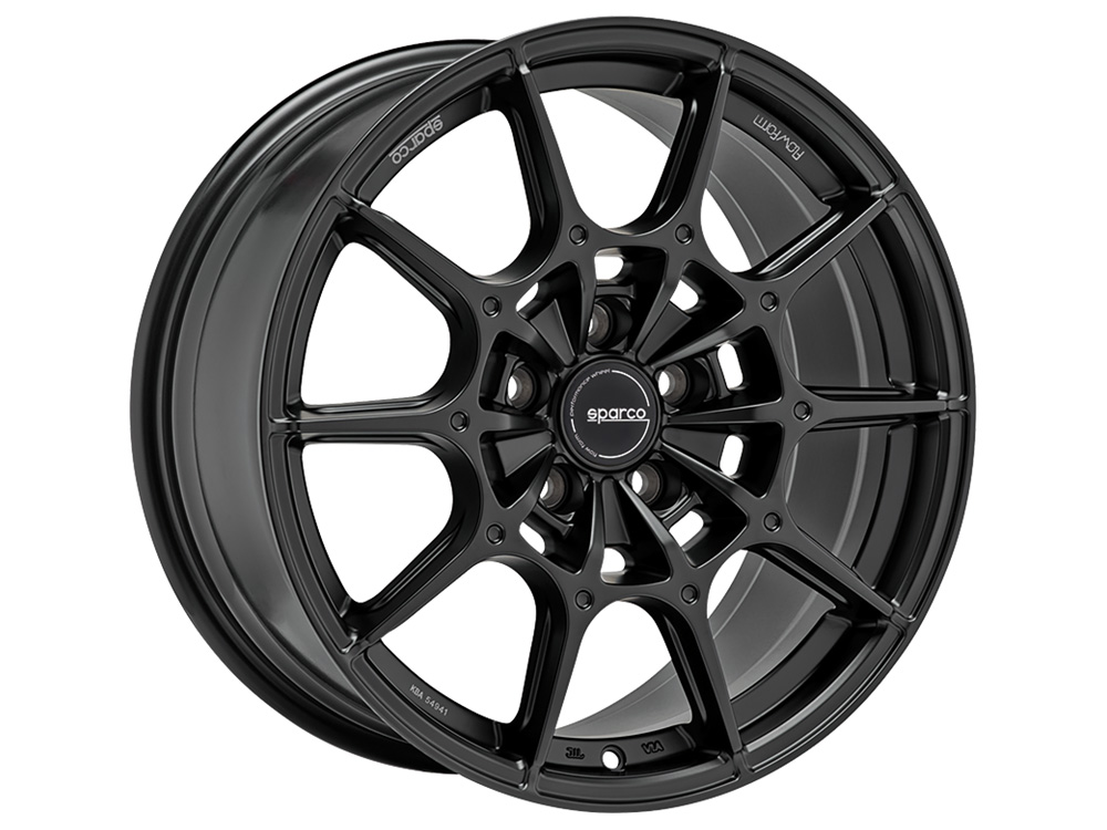 Image of Sparco FF2 Velgen 18 Inch 8J ET48 5x112 Flow Form Flat Black