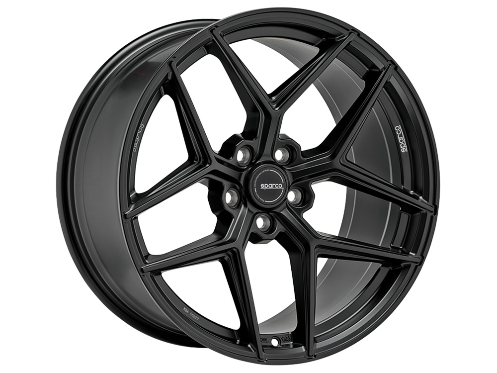 Image of Sparco FF3 Velgen 18 Inch 9.5J ET20 5x114.3 Flow Form Flat Black