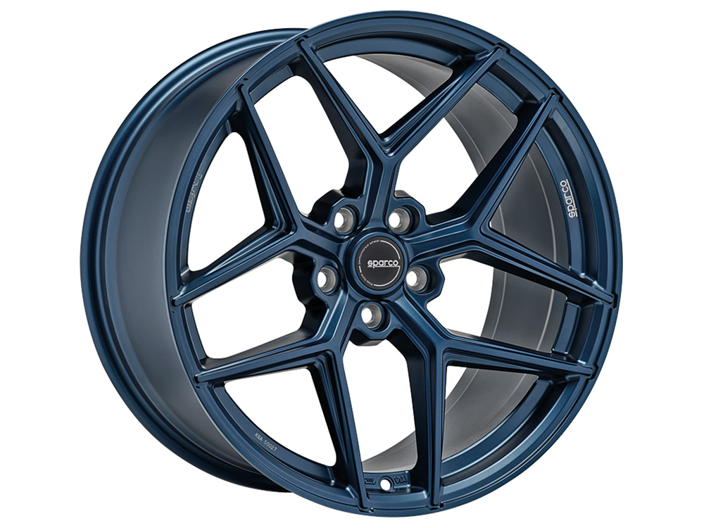 Image of Sparco FF3 Velgen 19 Inch 8.5J ET50 5x114.3 Flow Form Flat Blue