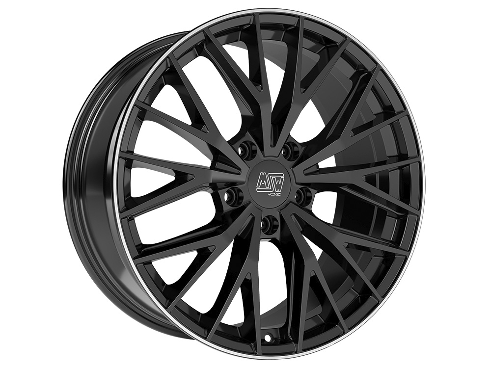 Image of MSW MSW 44 Velgen 20 Inch 8.5J ET35 5x114.3 Gloss Black Diamond Lip