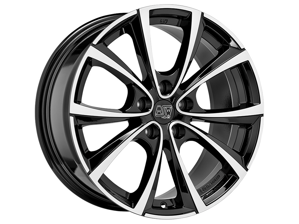 Image of MSW MSW 27 T Velgen 19 Inch 10.5J ET45 5x120 Gloss Black/Polished