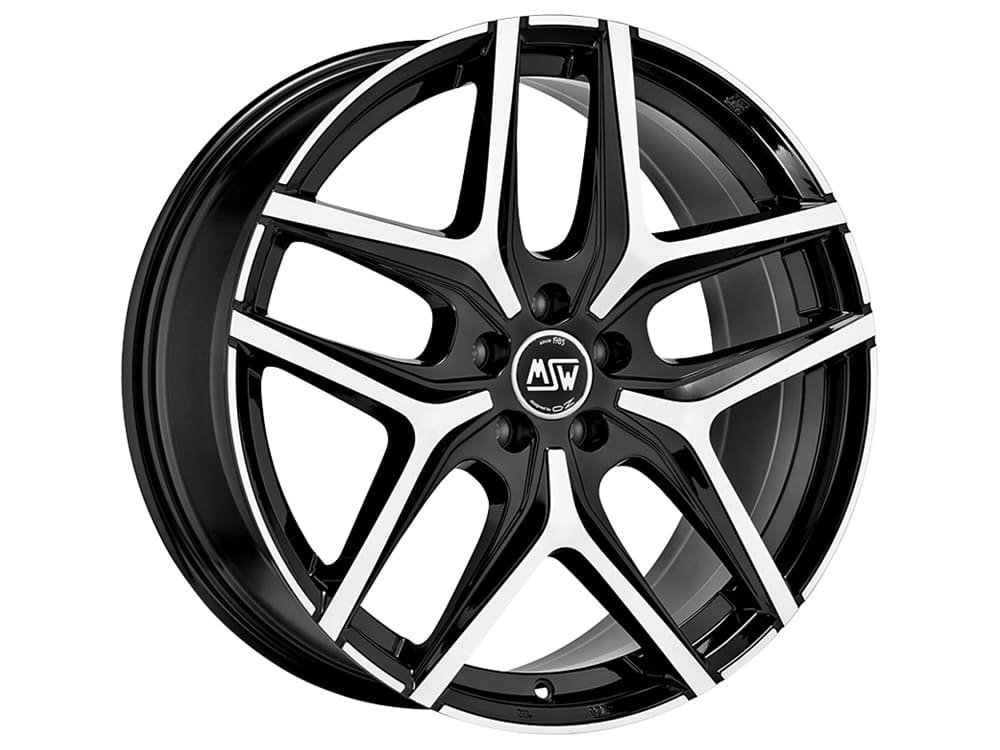 Image of MSW MSW 40 Velgen 19 Inch 8J ET48 5x120 Gloss Black/Polished