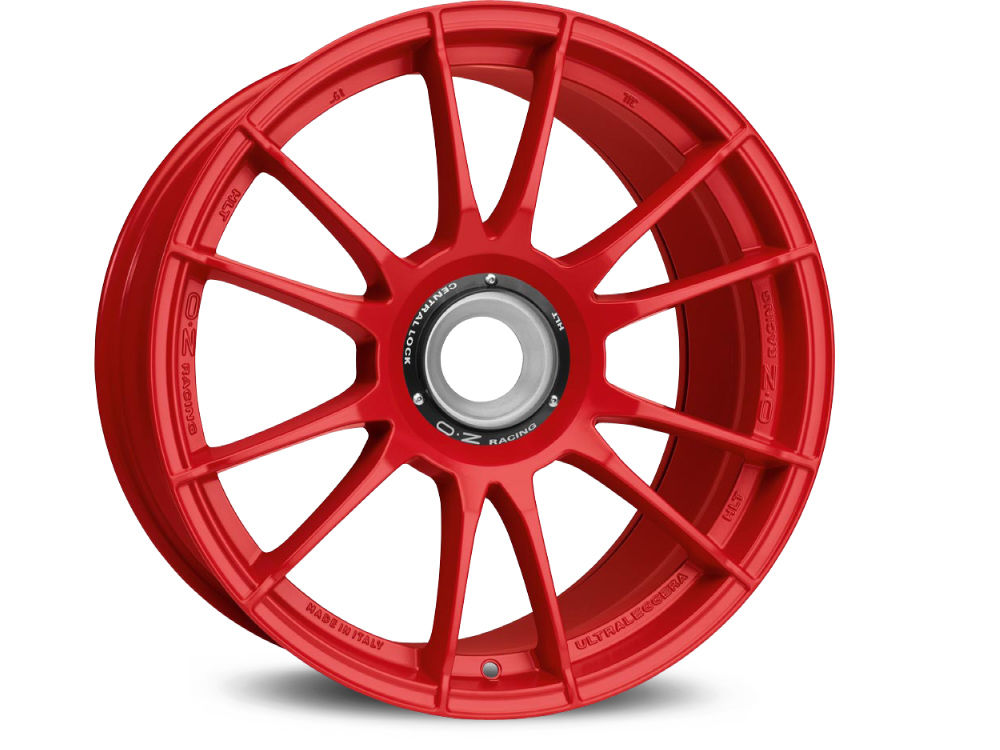 Image of OZ-Racing Ultraleggera HLT CL Velgen 20 Inch 9.5J ET46 Center,Lock Flow Form Rood