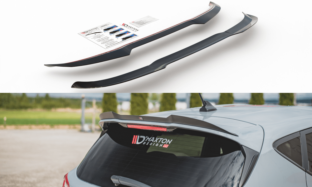 Image of Maxton Achter Spoiler Verlengstuk V3 Glanzend Zwart ABS Plastic Ford Fiesta