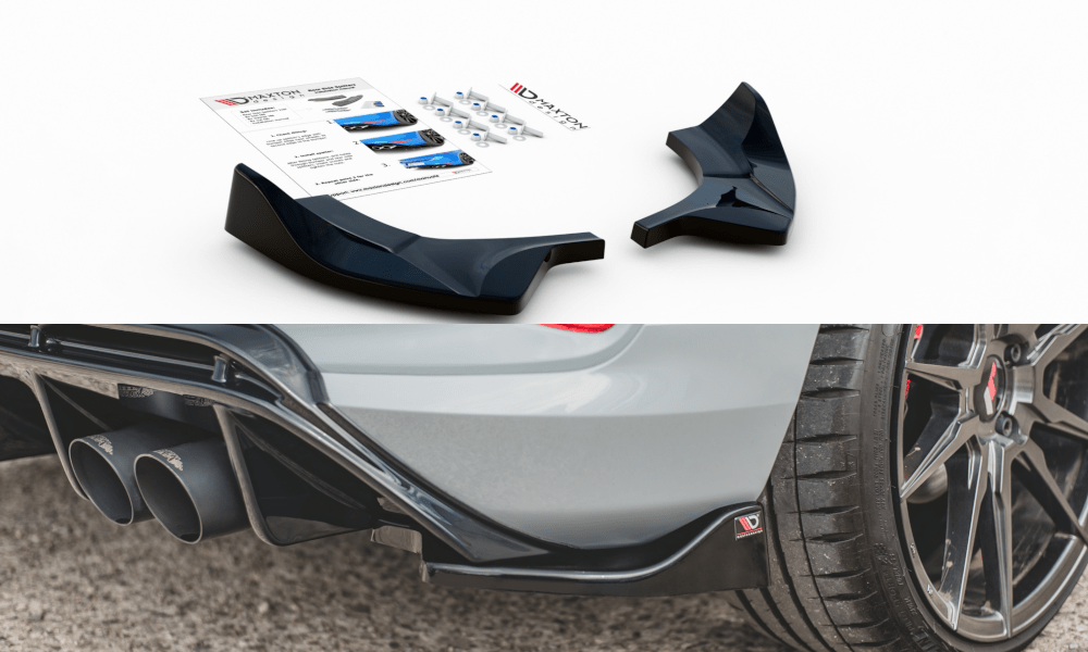 Image of Maxton Achter Bumper Lip Glanzend Zwart ABS Plastic Ford Fiesta