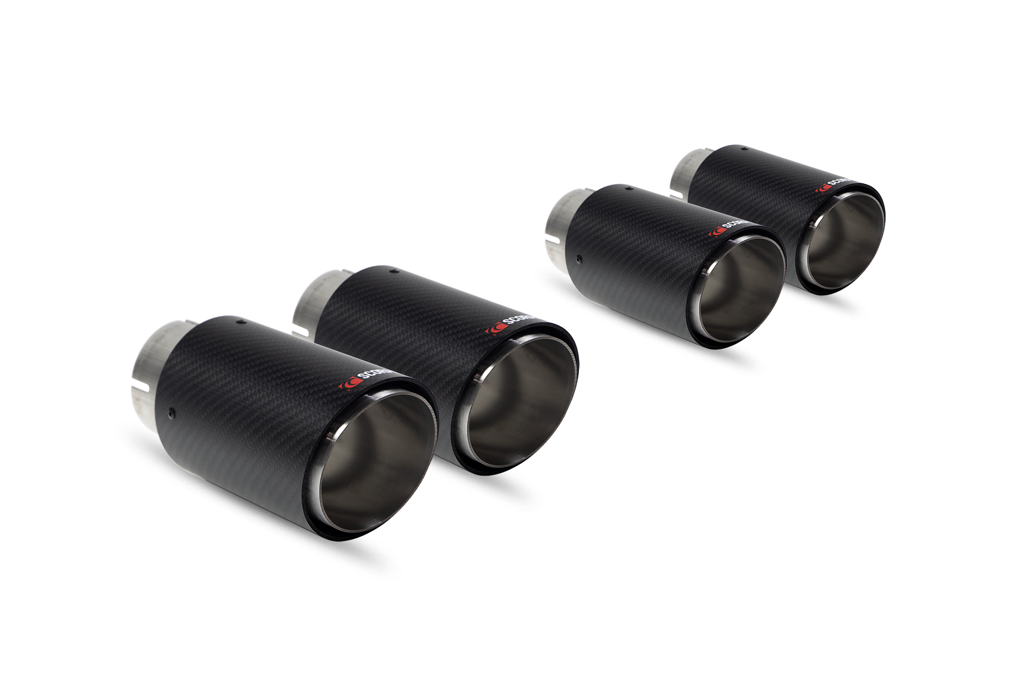 Image of Scorpion Exhausts Uitlaatsierstukken Ascari Carbon Roestvrij Staal