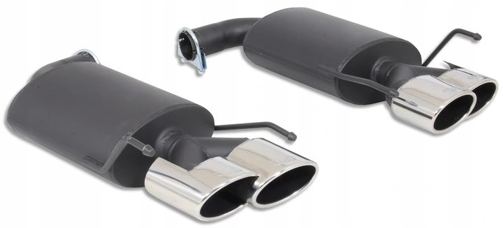 Image of Ulter Sport Uitlaat Demper Dual Tip Zwart Staal Alfa Spider