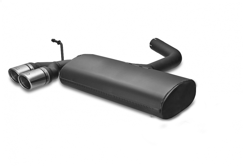 Image of Ulter Sport Uitlaat Demper Dual Tip Zwart Staal Audi A3