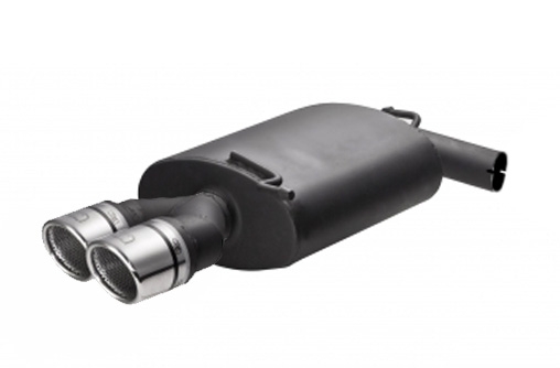 Image of Ulter Sport Uitlaat Demper RS Dual Tip Zwart Staal Audi A5