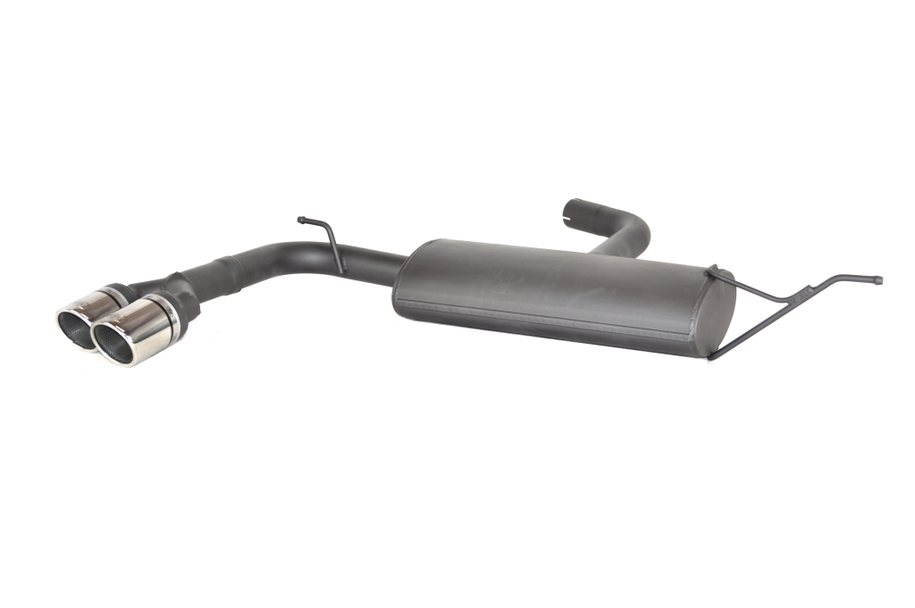 Image of Ulter Sport Uitlaat Demper Dual Tip Zwart Staal Audi A3