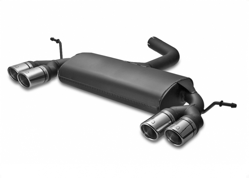 Image of Ulter Sport Uitlaat Demper Dual Tip Zwart Staal Audi A3