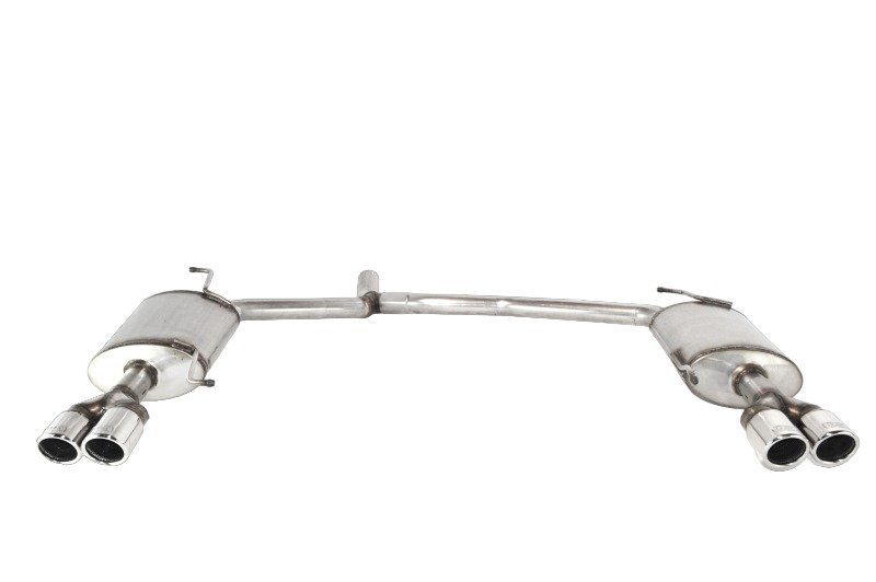 Image of Ulter Sport Uitlaat Demper Dual Tip Roestvrij Staal Audi A4