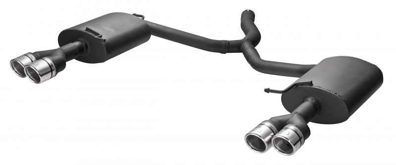 Image of Ulter Sport Uitlaat Demper Dual Tip Zwart Staal Audi A4