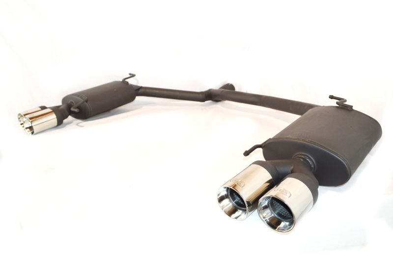 Image of Ulter Sport Uitlaat Demper Dual Tip Zwart Staal Audi A5