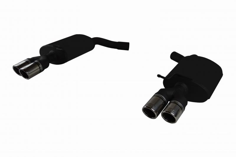 Image of Ulter Sport Uitlaat Demper Dual Tip Zwart Staal Audi A4