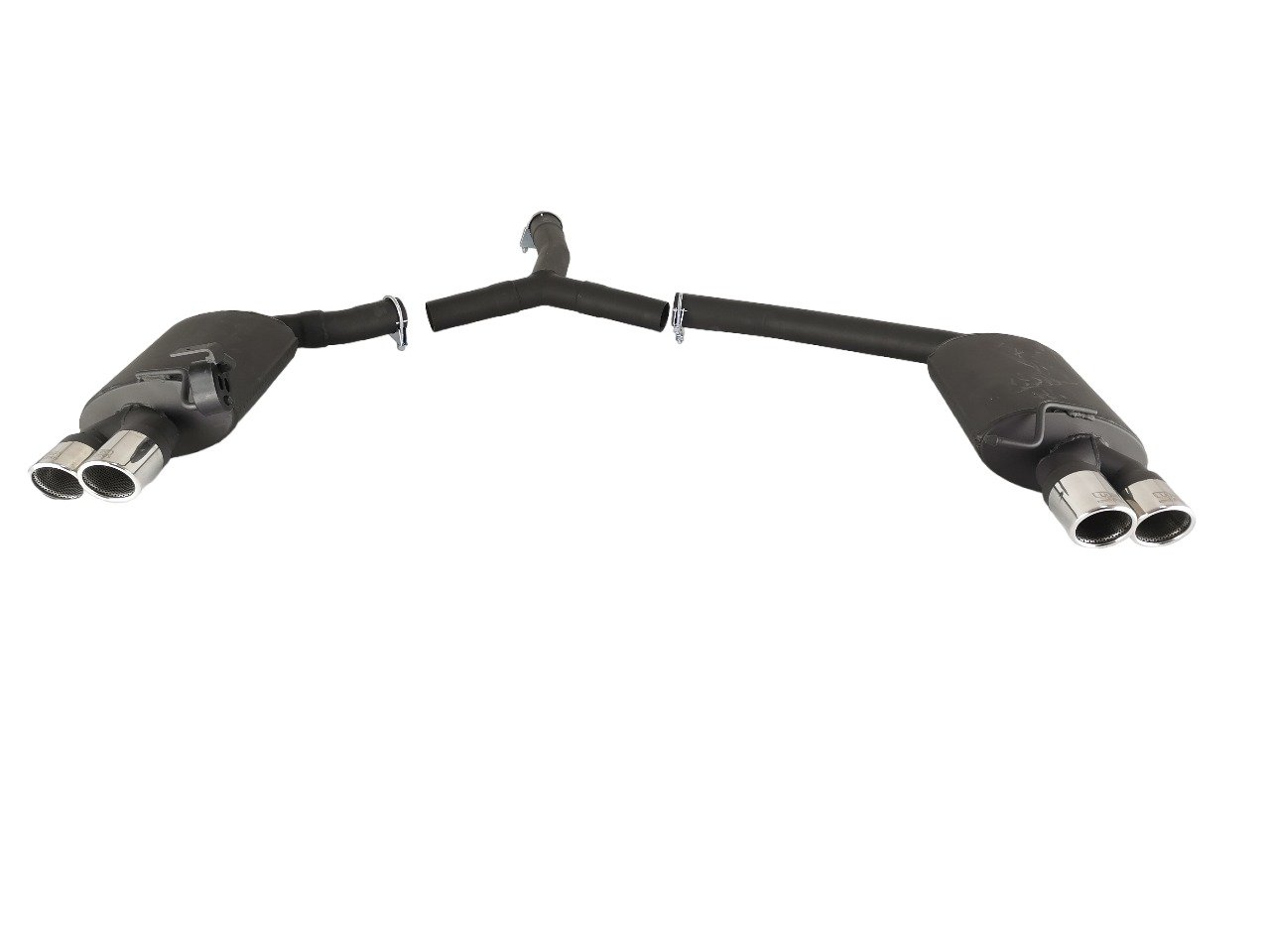 Image of Ulter Sport Uitlaat Demper RS Dual Tip Zwart Staal Audi A5