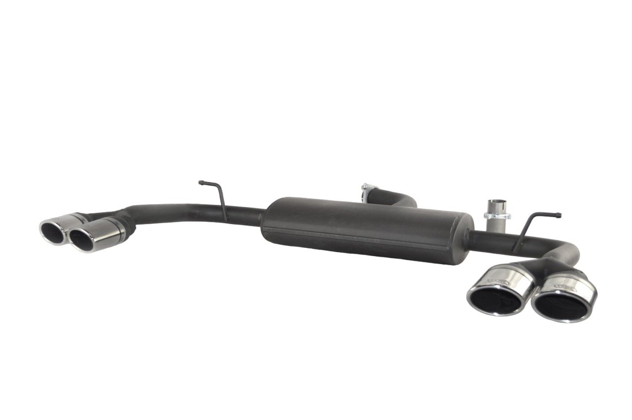 Image of Ulter Sport Uitlaat Demper Dual Tip Zwart Staal Audi A3