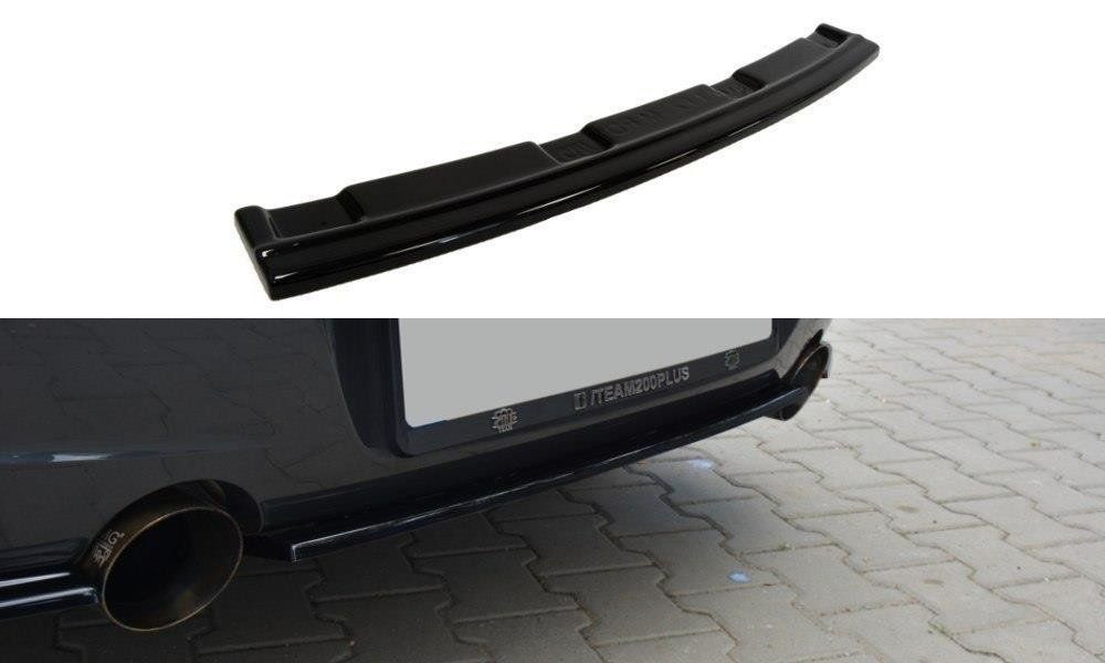 Image of Maxton Achter Bumper Lip Without Vertical Bar Glanzend Zwart ABS Plastic BMW 1M