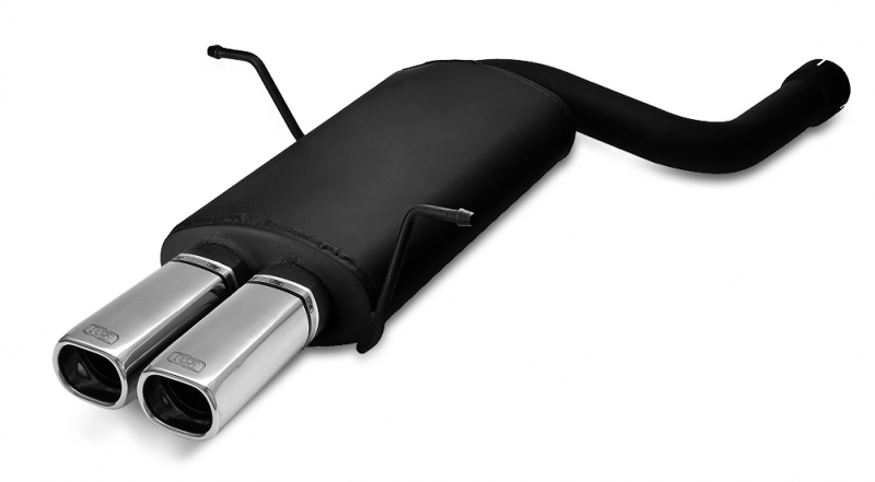 Image of Ulter Sport Uitlaat Demper Dual Tip Zwart Staal BMW 3-serie