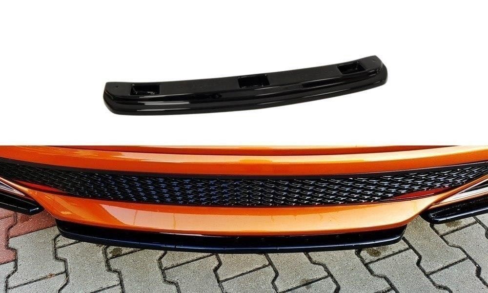 Image of Maxton Achter Bumper Lip Without Vertical Bar Glanzend Zwart ABS Plastic Honda Civic