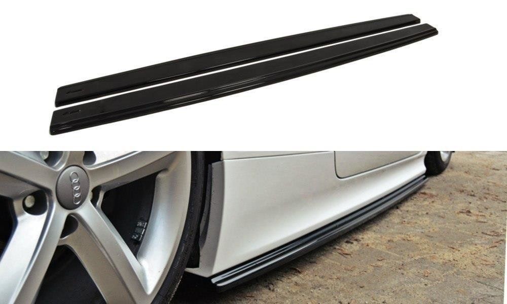 Image of Maxton Side Skirts Glanzend Zwart ABS Plastic Audi TT