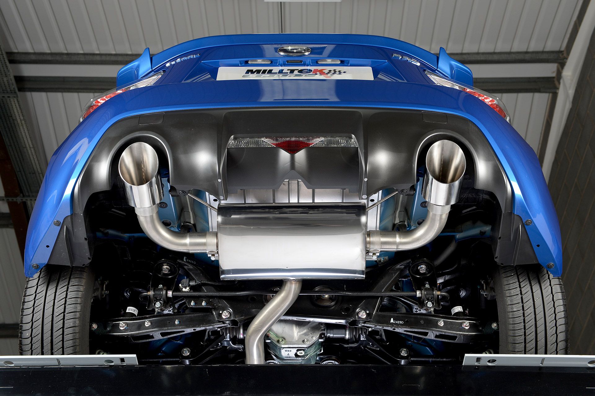 Image of Milltek Cat-back Uitlaatsysteem 63.5mm Roestvrij Staal Subaru,Toyota