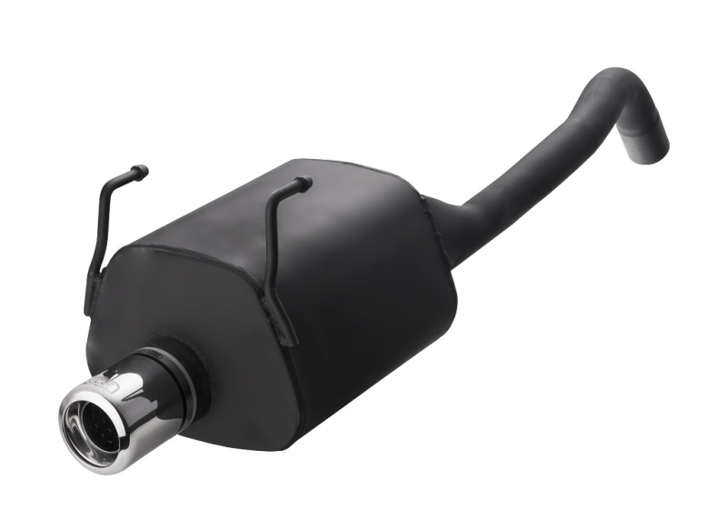 Image of Ulter Sport Uitlaat Demper Zwart Staal Fiat 500