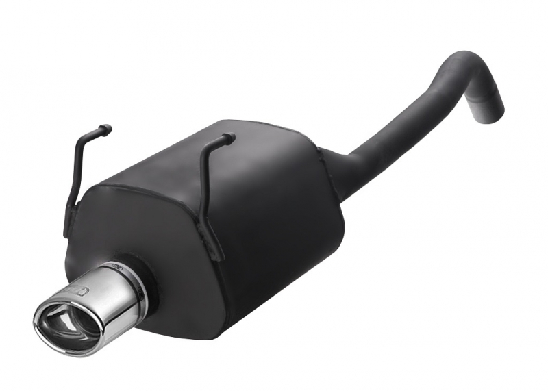 Image of Ulter Sport Uitlaat Demper Zwart Staal Fiat 500