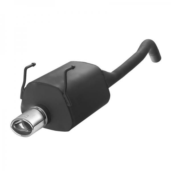 Image of Ulter Sport Uitlaat Demper Zwart Staal Fiat Panda
