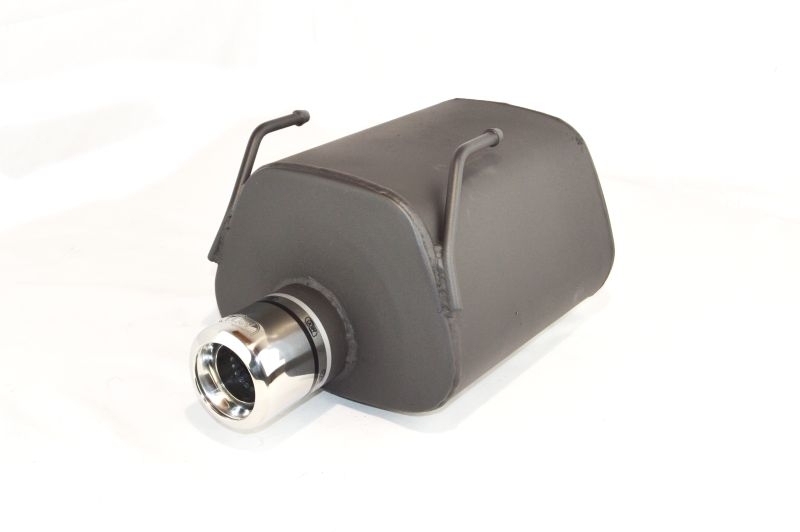 Image of Ulter Sport Uitlaat Demper Zwart Staal Fiat 500