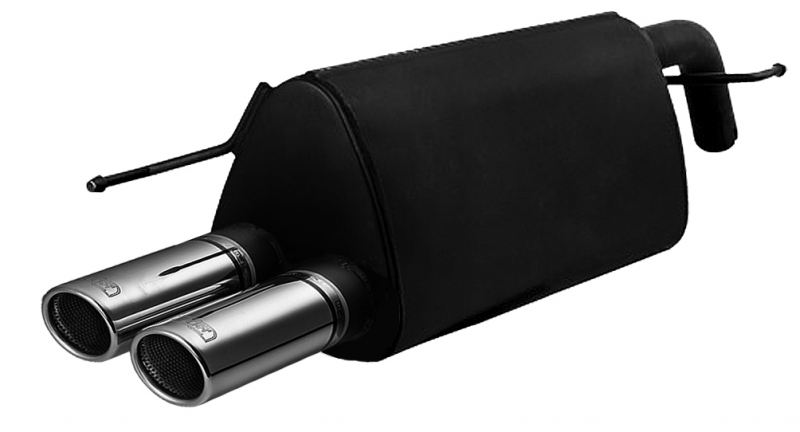 Image of Ulter Sport Uitlaat Demper Dual Tip Zwart Staal Fiat Grande Punto