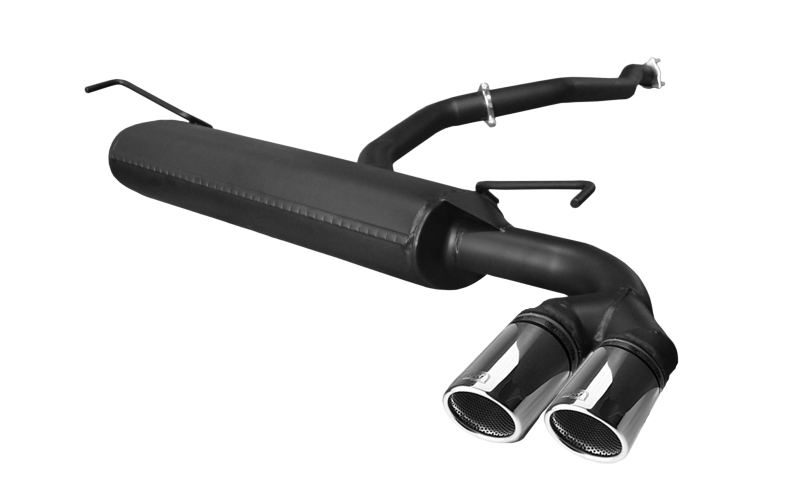 Image of Ulter Sport Uitlaat Demper RS Dual Tip Zwart Staal Fiat 500x