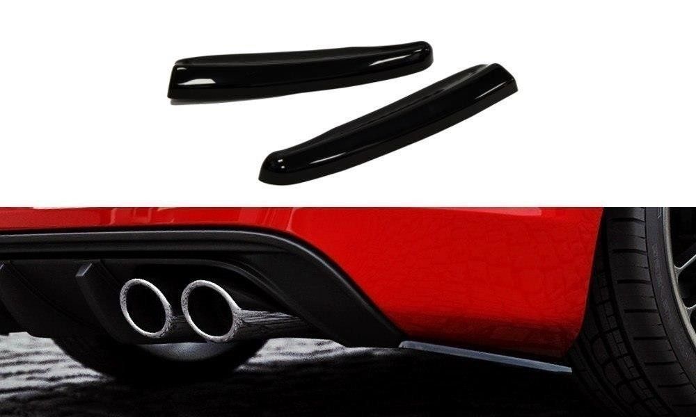 Image of Maxton Achter Bumper Lip Glanzend Zwart ABS Plastic Audi S3 Pre Facelift