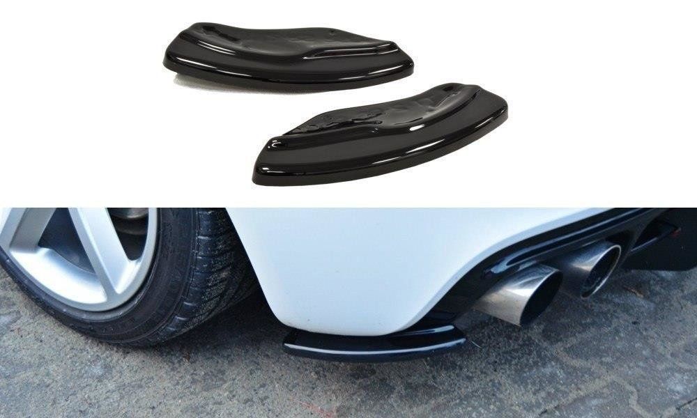 Image of Maxton Achter Bumper Lip Glanzend Zwart ABS Plastic Audi TT