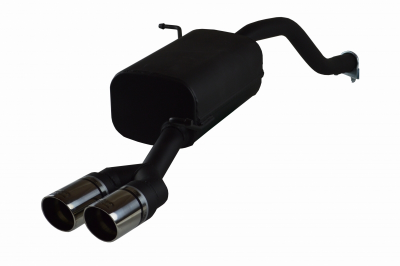 Image of Ulter Sport Uitlaat Demper RS Dual Tip Zwart Staal Ford Fiesta