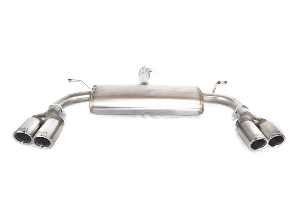 Image of Ulter Sport Uitlaat Demper RS Dual Tip Roestvrij Staal Ford Focus