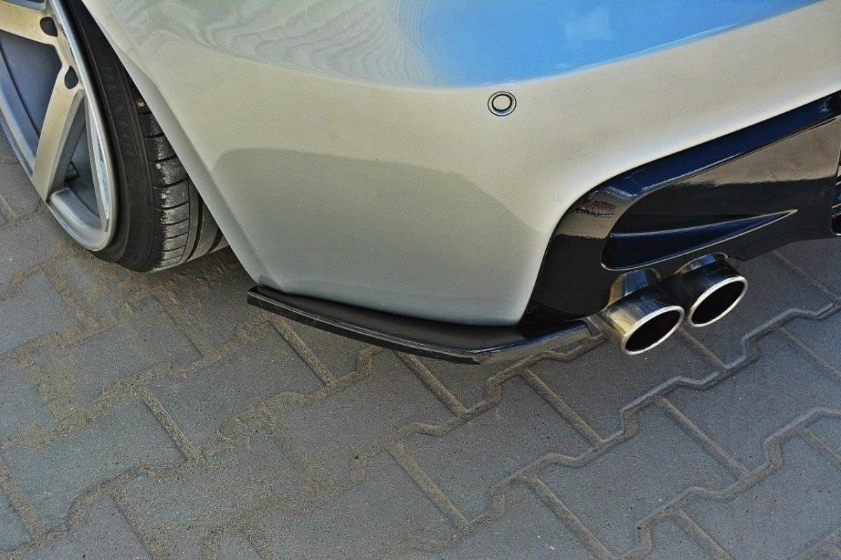 Image of Maxton Achter Bumper Lip Glanzend Zwart ABS Plastic BMW 1 Serie Pre LCI