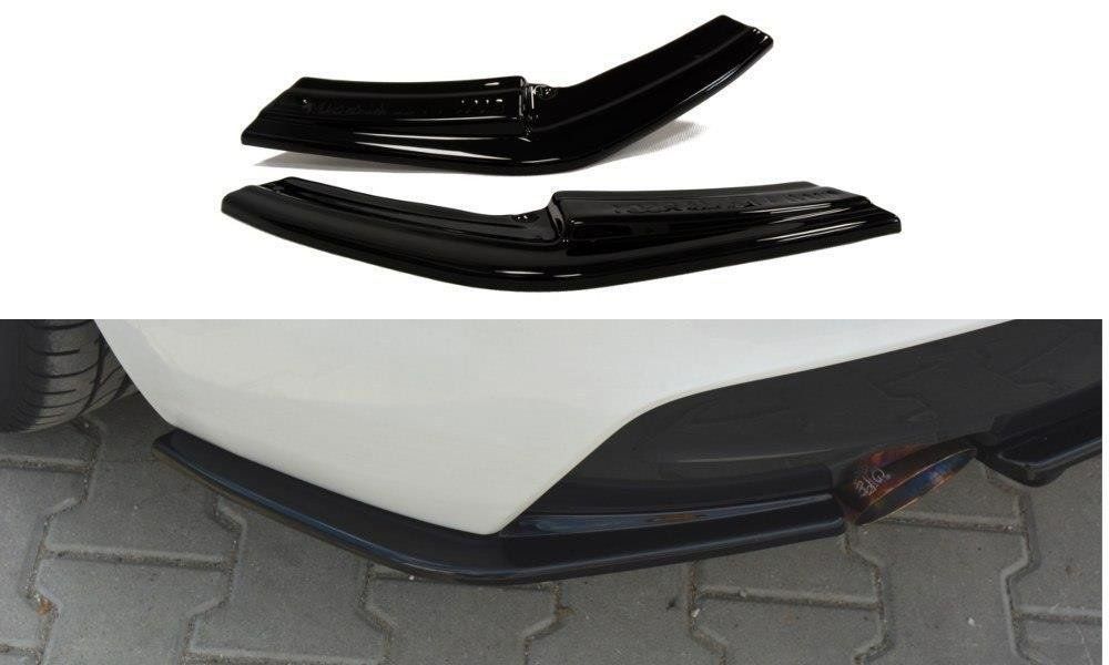 Image of Maxton Achter Bumper Lip Glanzend Zwart ABS Plastic BMW 1M Pre LCI