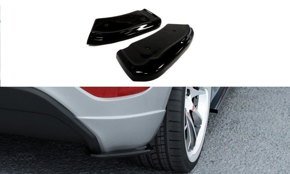 Image of Maxton Achter Bumper Lip Glanzend Zwart ABS Plastic Ford Fiesta