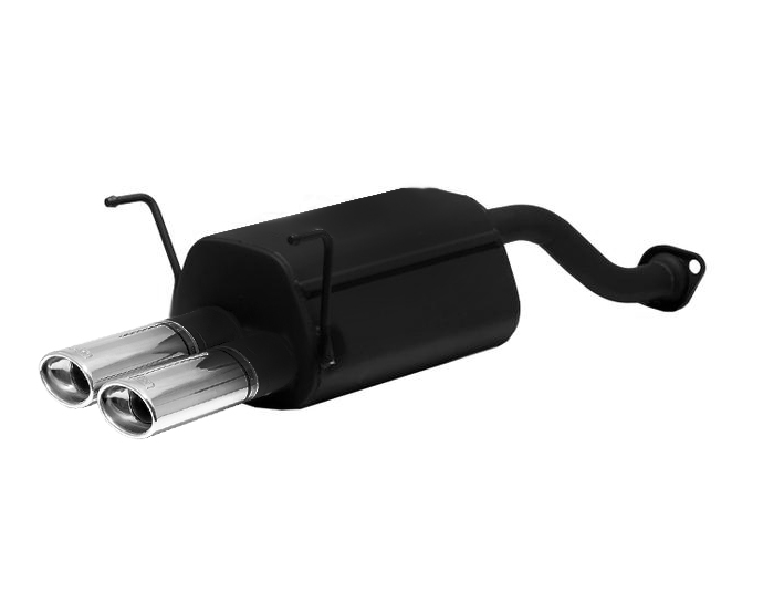 Image of Ulter Sport Uitlaat Demper Dual Tip Zwart Staal Honda Civic