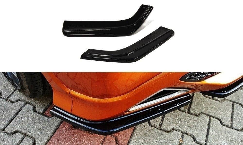 Image of Maxton Achter Bumper Lip Glanzend Zwart ABS Plastic Honda Civic