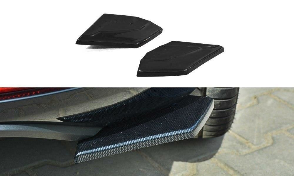 Image of Maxton Achter Bumper Lip Glanzend Zwart ABS Plastic Seat Leon