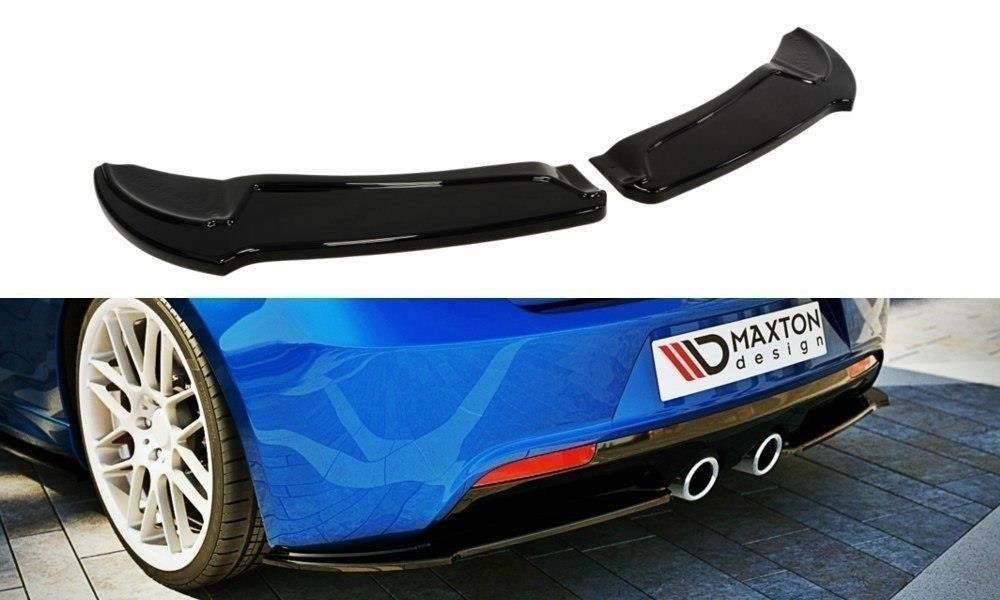 Image of Maxton Achter Bumper Lip Glanzend Zwart ABS Plastic Volkswagen Golf