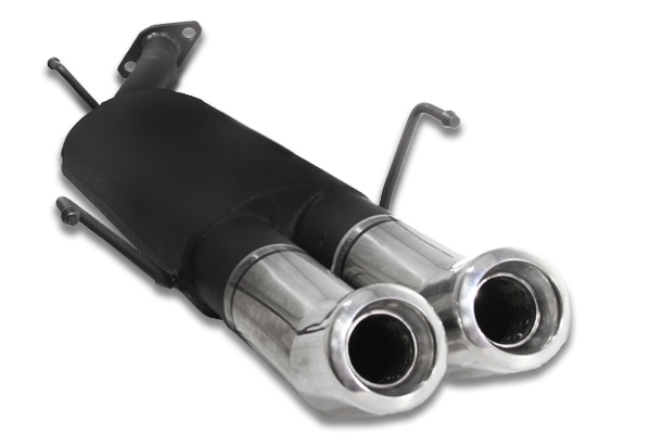 Image of Ulter Sport Uitlaat Demper Dual Tip Zwart Staal Opel Astra
