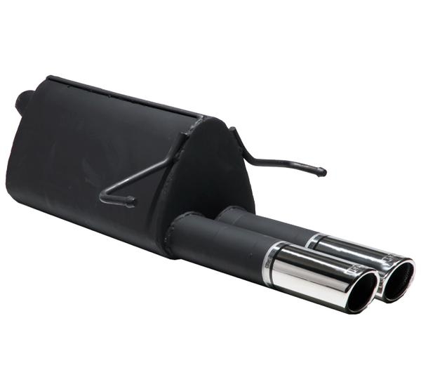 Image of Ulter Sport Uitlaat Demper Dual Tip Zwart Staal Opel Astra