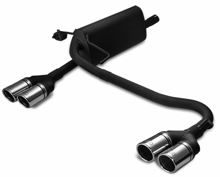Image of Ulter Sport Uitlaat Demper Dual Tip Zwart Staal Opel Astra