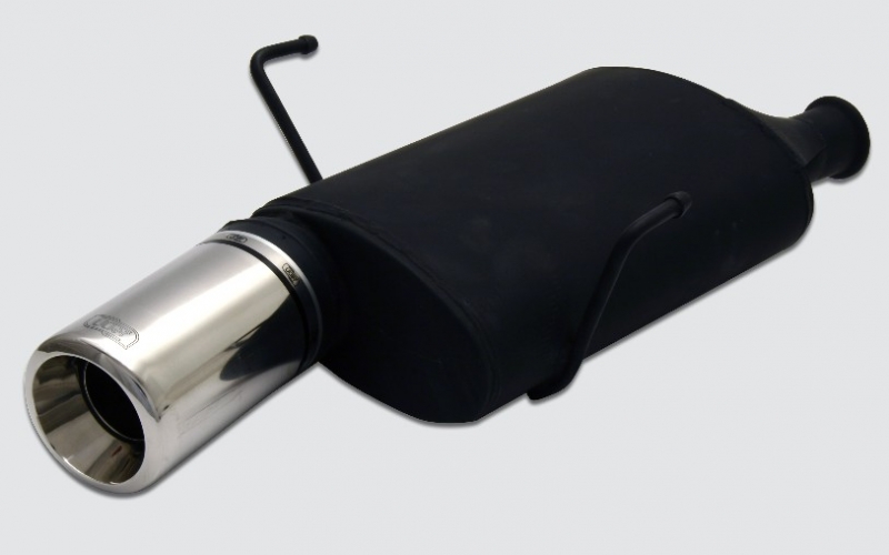 Image of Ulter Sport Uitlaat Demper Zwart Staal Peugeot 406