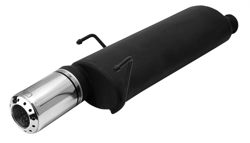 Image of Ulter Sport Uitlaat Demper Bullet Zwart Staal Peugeot 306